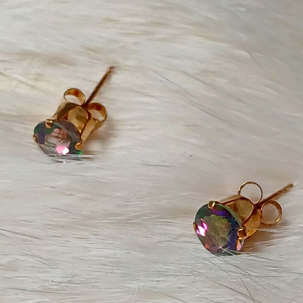 Topaz stud earrings